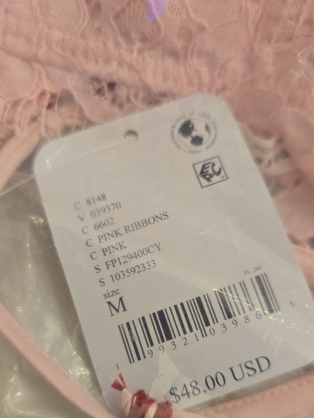 NWT Free People Sweet Love Cami. Medium. Sleep/Lounge - Picture 7 of 7
